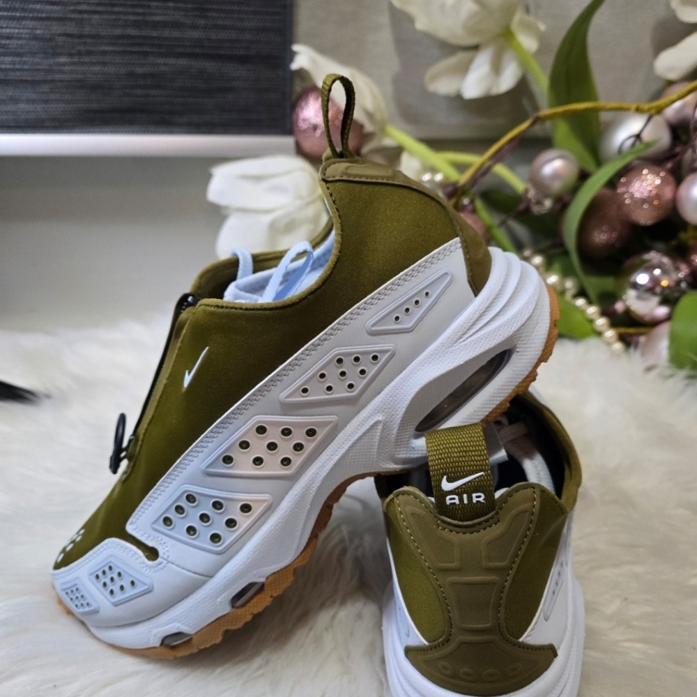 Nike Women's Airmax Sunder Olive Flak/Blue Tint Zip Sneaker New - Picture 3 of 8
